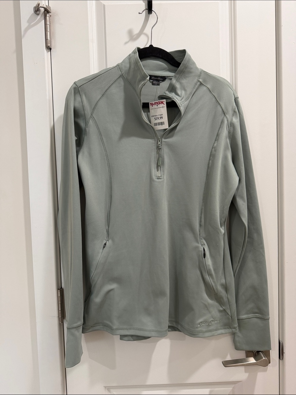Eddie Bauer Sage Green Half-Zip Pullover